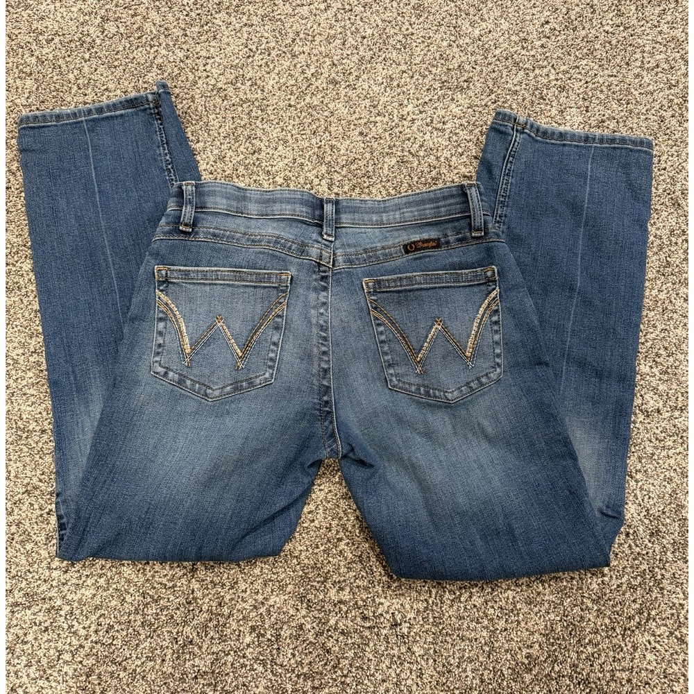 Wrangler Q-Baby Ultimate Riding Jeans Women's 9 31x29 Medium Wash Boot Cut
